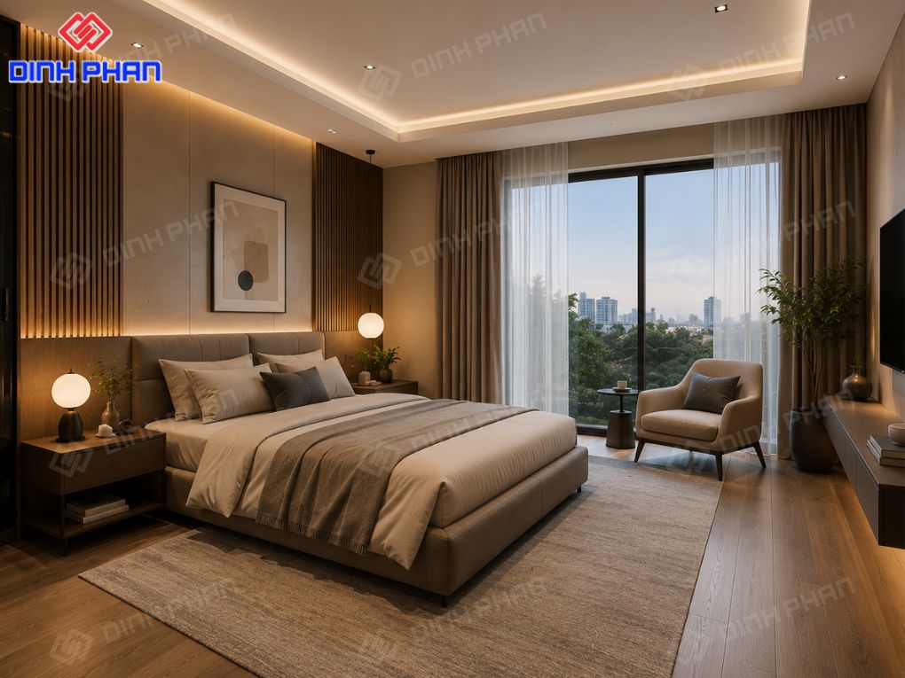 Thiết kế nội thất buôn ma thuột không gian phòng ngủ 