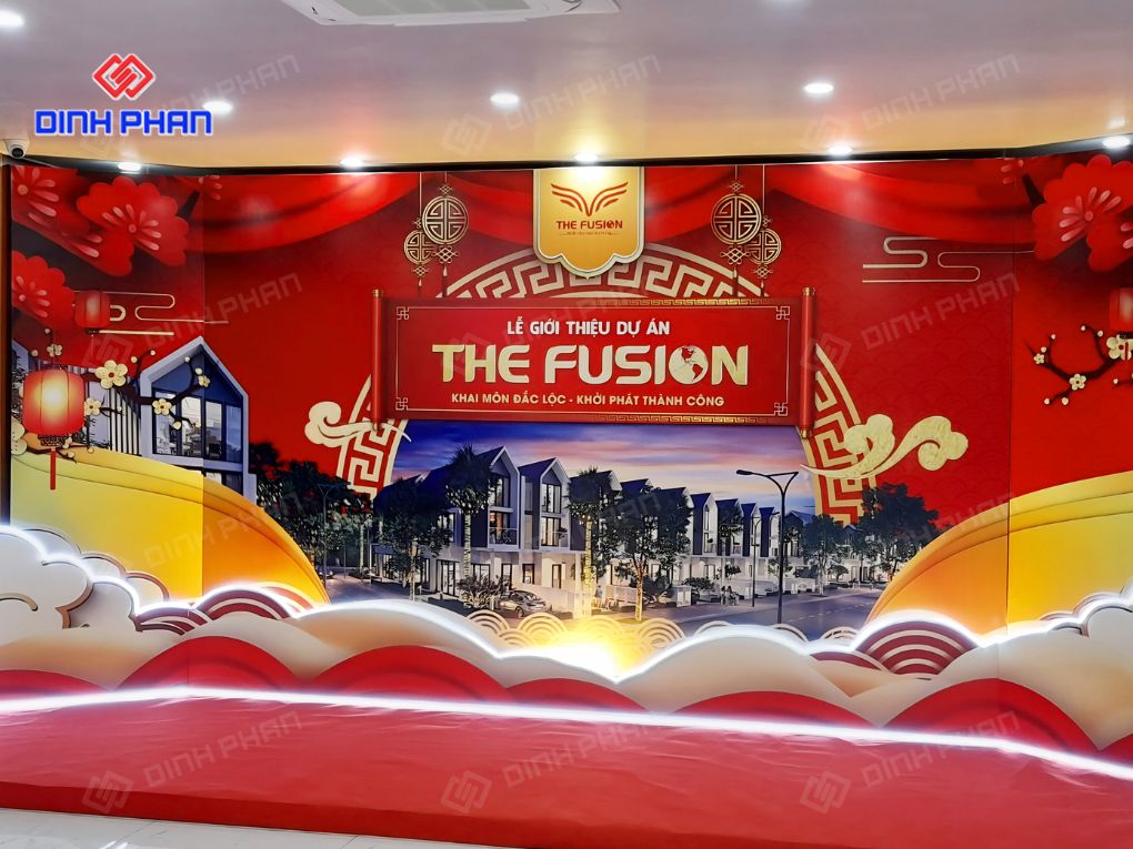 In phông nền cho sự kiện đẹp, chuyên nghiệp và sắc nét theo yêu cầu