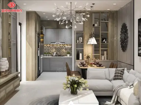 Thiết Kế Phòng Khách Chung Cư BMT Đẹp, Tối Ưu Diện Tích