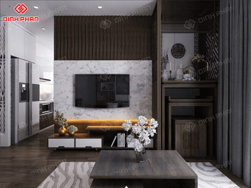 Thiết Kế Phòng Khách Chung Cư BMT Đẹp, Tối Ưu Diện Tích