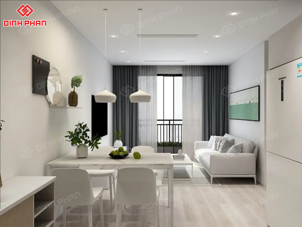 Thiết Kế Phòng Khách Chung Cư BMT Đẹp, Tối Ưu Diện Tích
