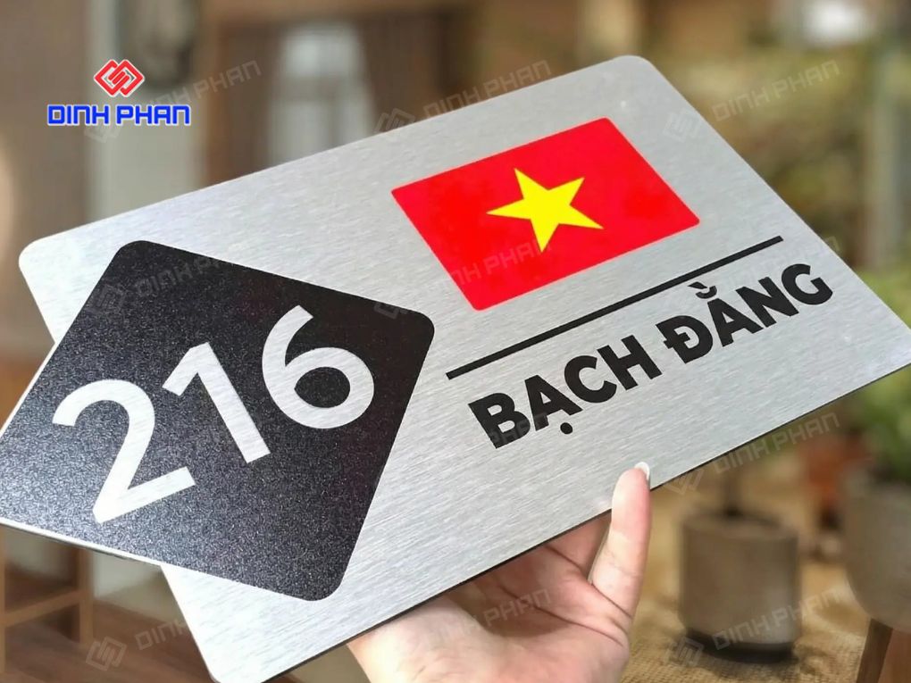 Bảng số nhà cao cấp đẹp, sang trọng, thiết kế theo yêu cầu Bảng số nhà cao cấp