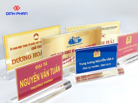 Bảng tên phòng bằng Mica đẹp, hiện đại, thiết kế theo yêu cầu