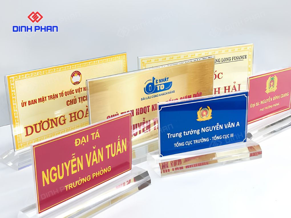 Bảng tên phòng bằng Mica đẹp, hiện đại, thiết kế theo yêu cầu