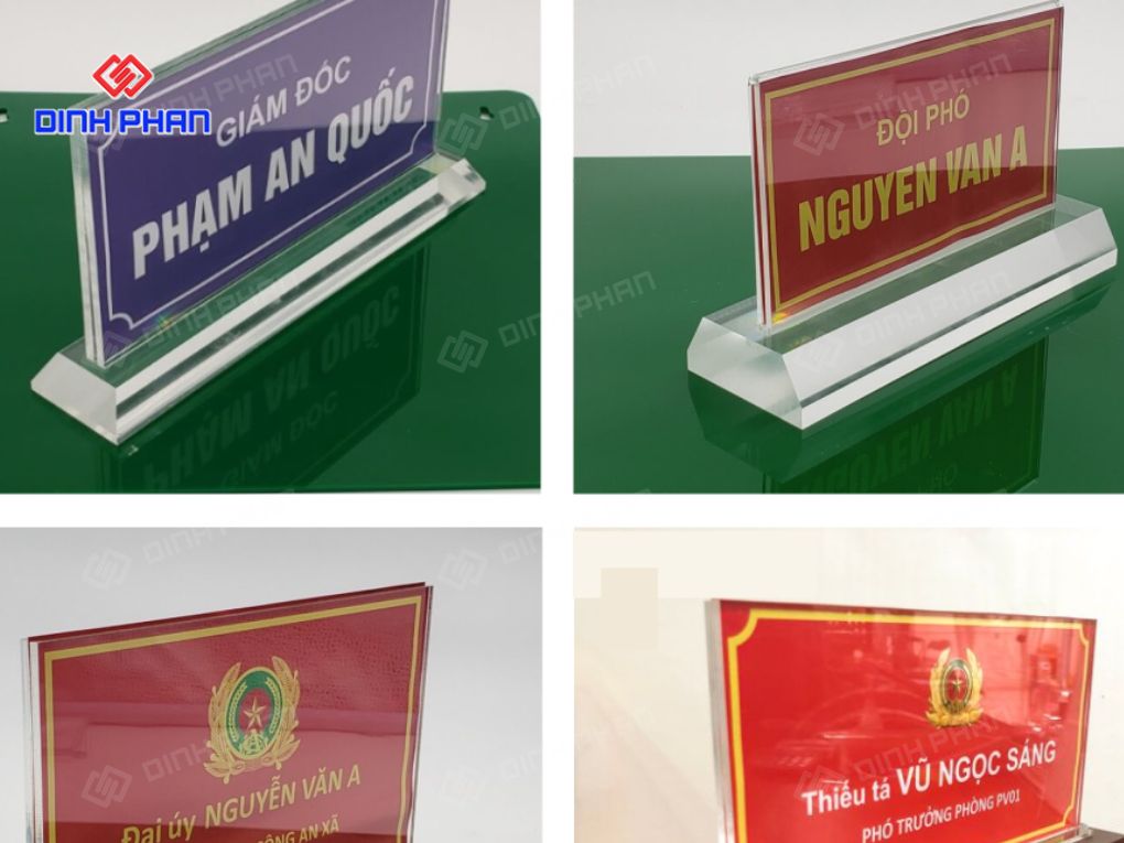 Bảng tên phòng bằng Mica