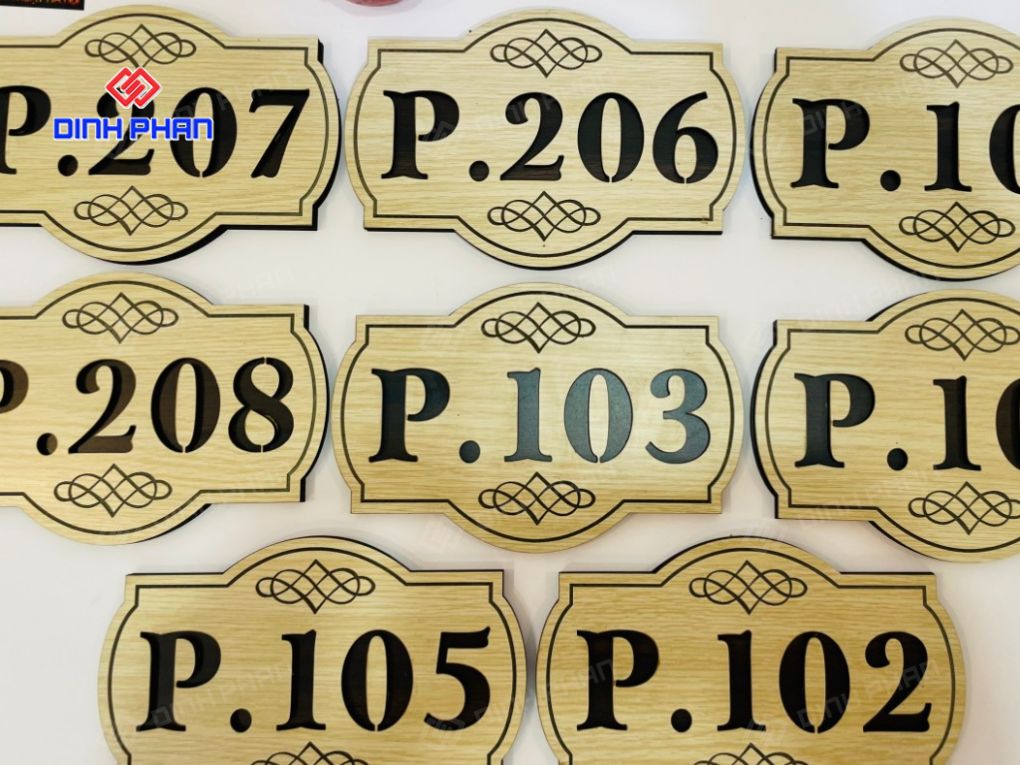 Biển số phòng đẹp, rõ ràng, thiết kế theo yêu cầu Biển số phòng đẹp, rõ ràng, thiết kế theo yêu cầu