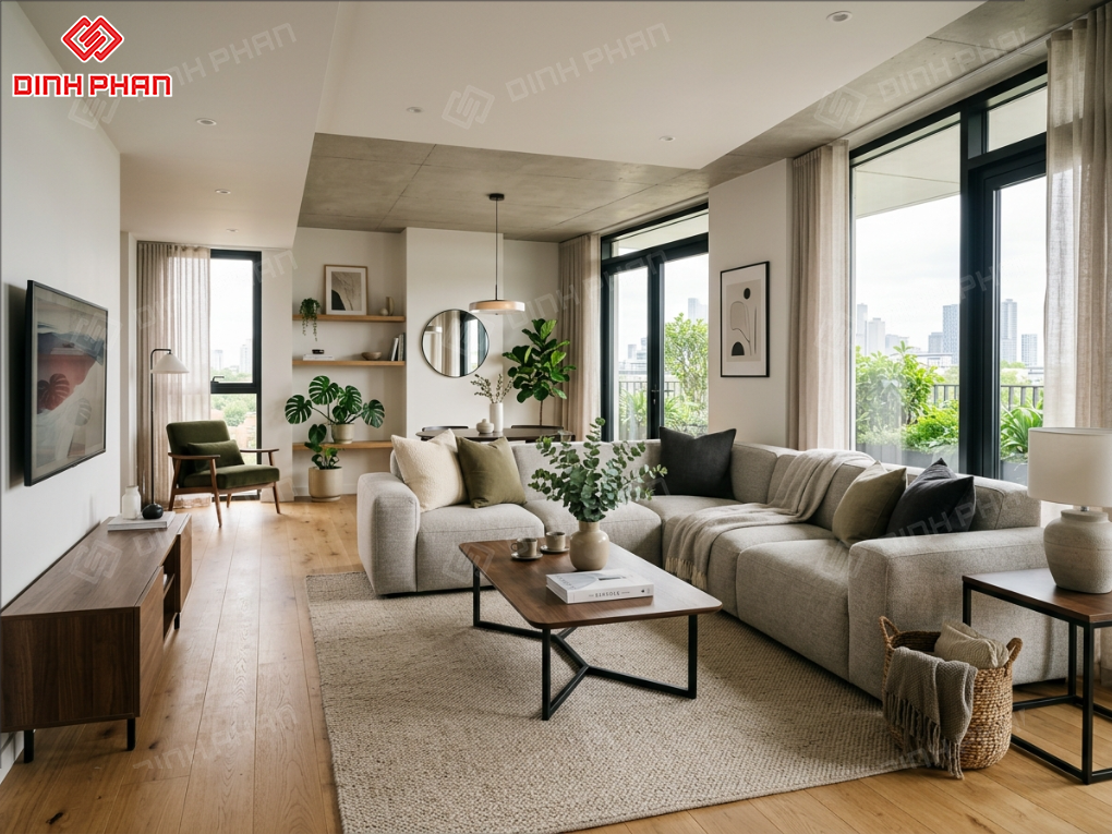 Nội thất phòng khách hiện đại hay tân cổ điển?