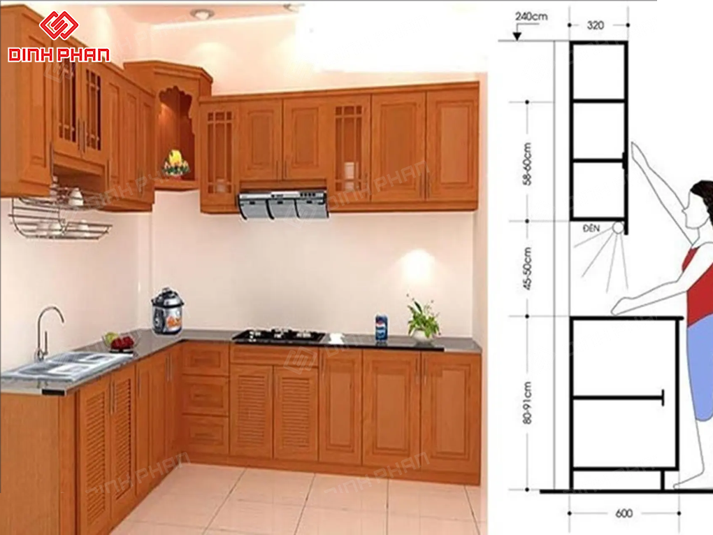 Thiết Kế Bếp Nhỏ Chữ L BMT: Giải Pháp Đột Phá Không Gian Bếp Tiện Nghi